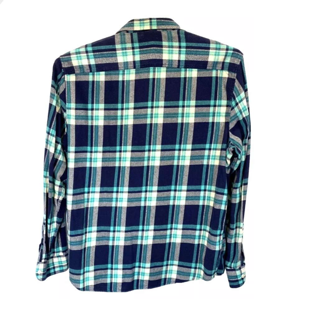 Button Down Plaid Flannel Authentic - image 4